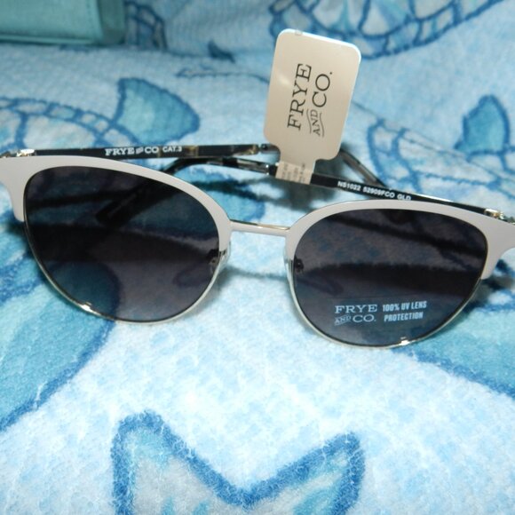 Frye and Co.Cat Eyes Sunglasses Women's UVA/UVB Protection NWT 🆕📦⌚🏃🏻💨⚡🚚 - Picture 2 of 16